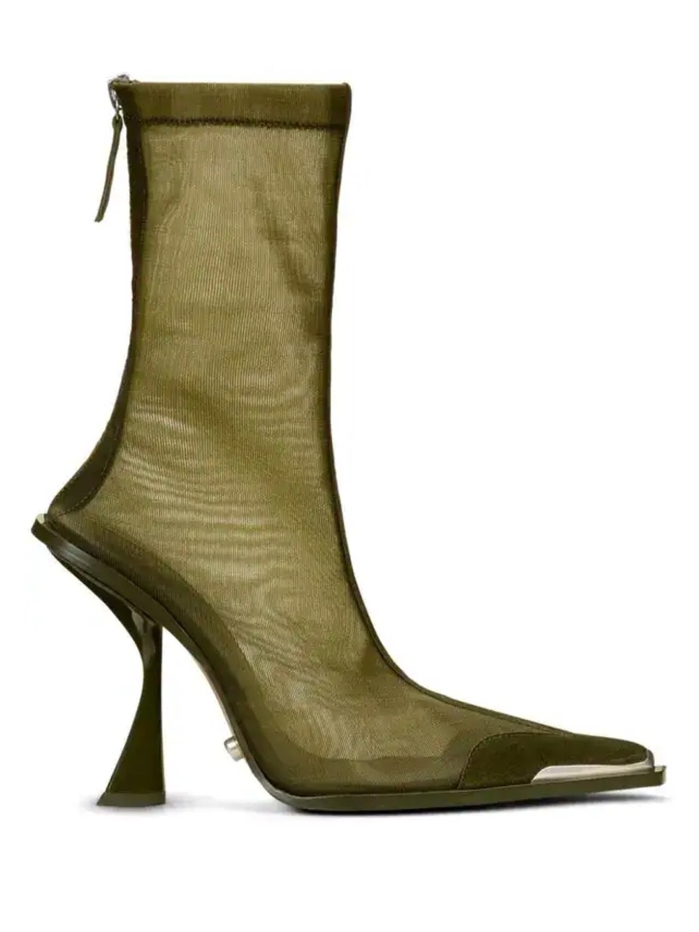 New Cult Gaia Daija Mesh Boot Olive Green Sz 7